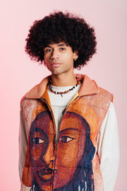 Barikad Orange Tapestry Vest (Goose Down)
