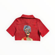Majesté Mélanine Cropped Shirt (Red)