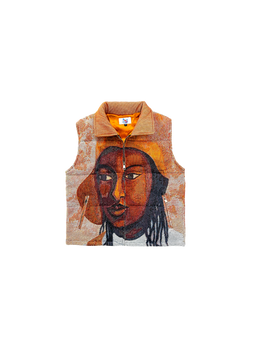 Barikad Orange Tapestry Vest (Goose Down)